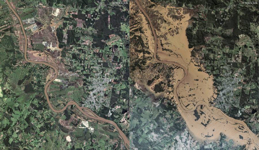 Brasile&ntilde;os hacen cola para conseguir agua mientras se intensifican los da&ntilde;os por inundaciones