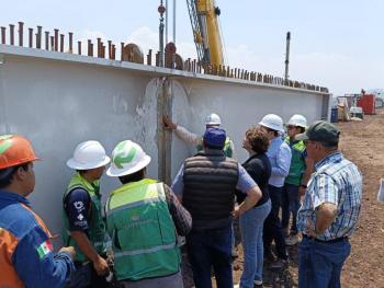 Inicia GEM colocación de trabes de carga en el viaducto elevado del Trolebús Chalco-Santa Martha