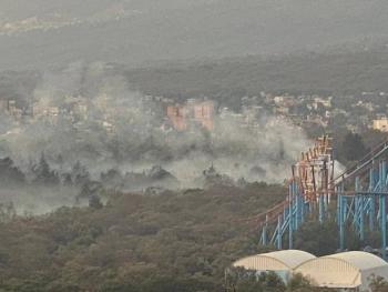 Fuerte incendio sacude el Bosque de Tlalpan