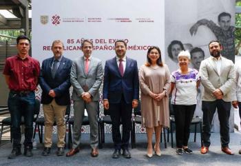 Inaugura Mart&iacute; Batres exposici&oacute;n “85 A&ntilde;os del Exilio Republicano Espa&ntilde;ol” en Chapultepec