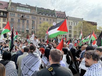 Marchas propalestinas calientan Malmo ante la participaci&oacute;n de Israel en Eurovisi&oacute;n