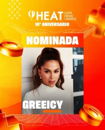 Greeicy arrasa en los Heat Latin Music Awards con tres nominaciones