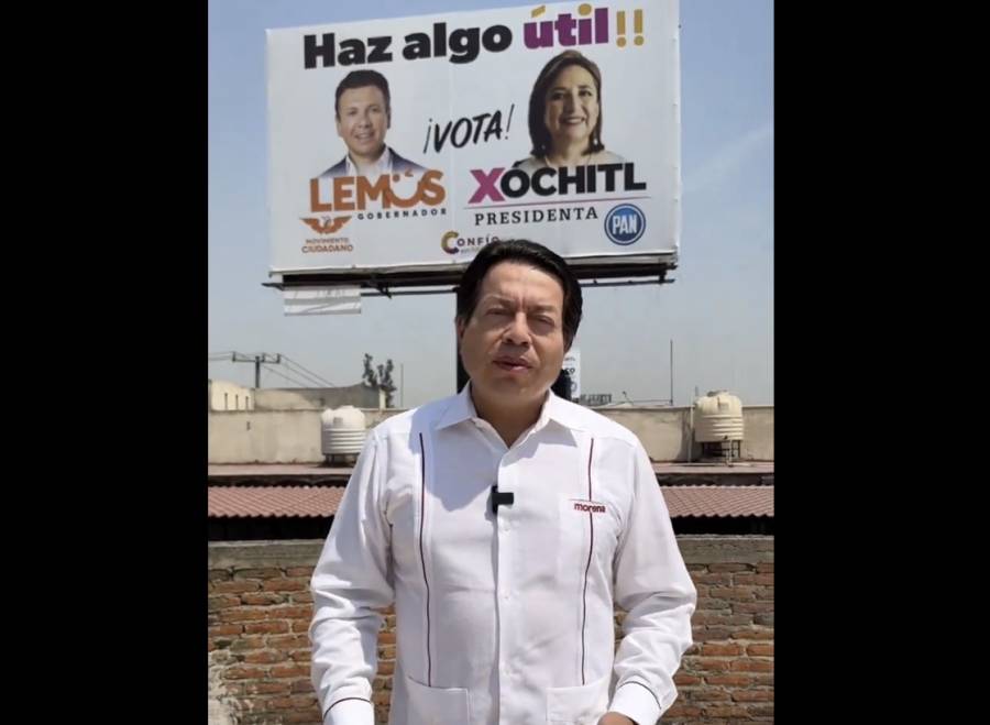Mario Delgado publica imagen de Pablo Lemus apoyando a Xóchitl Gálvez