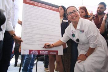 Azucena Cisneros promete sistema digital para combatir corrupci&oacute;n en tianguis y mercados