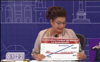 Clara Brugada defiende modelo de seguridad de la Cuarta Transformaci&oacute;n y anuncia propuestas innovadoras en el tercer debate chilango