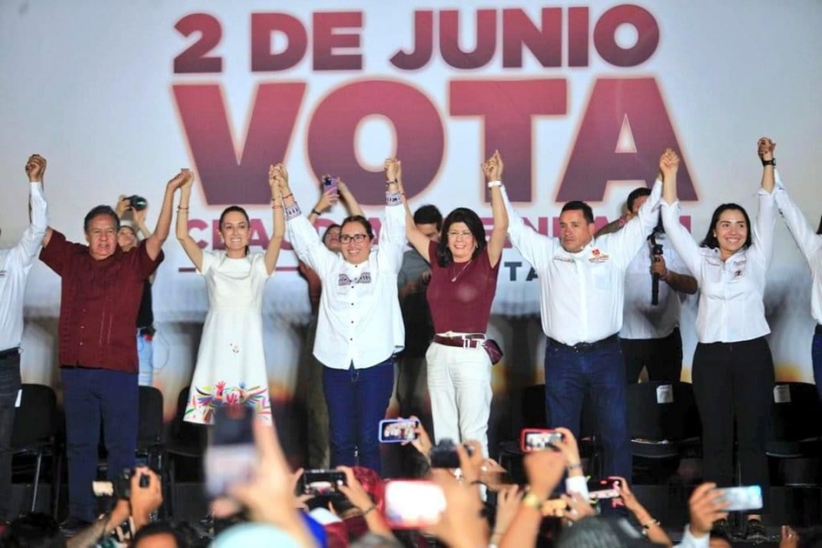 Claudia Sheinbaum promete rehabilitar pozos para garantizar abasto de agua en Ecatepec