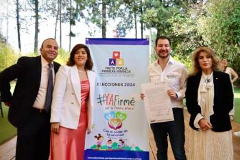El&iacute;as Rescala firma Pacto por la Primera Infancia y promete agenda legislativa a favor de ni&ntilde;as y ni&ntilde;os en Naucalpan
