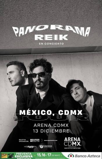 La agrupación pop de Baja California está lista para dos noches de pop-rock  Reik    “PANORAMA 2024 TOUR”