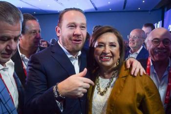 G&aacute;lvez y Taboada cerrar&aacute;n campa&ntilde;a juntos, en el Z&oacute;calo, tras marcha de 