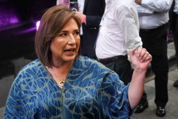 X&oacute;chitl G&aacute;lvez acusa a Claudia Sheinbaum de mantener a la poblaci&oacute;n en la pobreza, durante el tercer debate presidencial