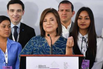 Xóchitl Gálvez denuncia fracaso en seguridad durante sexenio, en el tercer debate presidencial