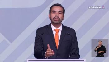 Jorge Álvarez Máynez llama a la juventud a votar en el cierre del tercer debate presidencial