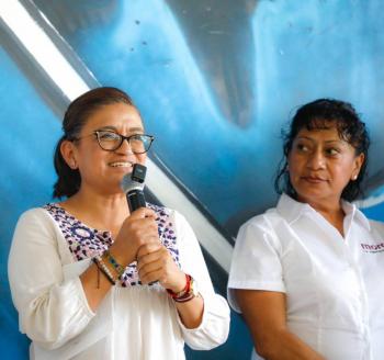 Aleida Alavez promete impulsar el deporte para transformar Iztapalapa