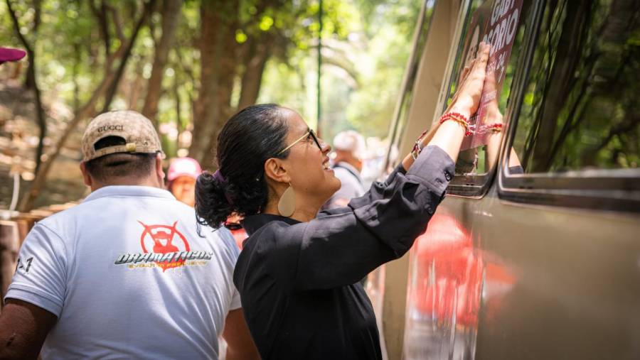 Transportistas respaldan a Gaby Osorio en Tlalpan