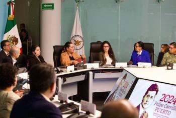 Gabinete de Seguridad e INE analizan acciones para el proceso electoral