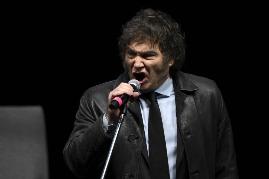 Milei saca su lado rockero en el Luna Park