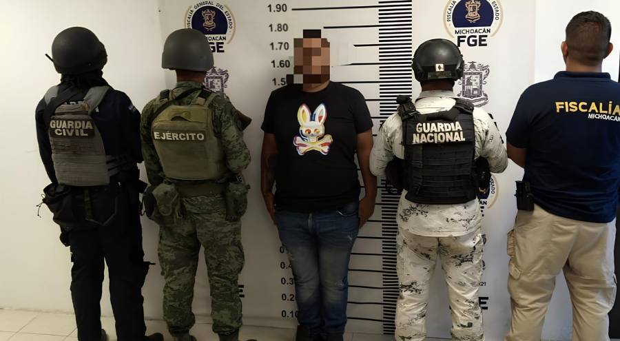 Capturan en Michoacán a “El Rojo”, lugarteniente del Cártel de Los Viagras
