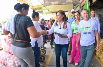 Sonia Mendoza Díaz promete transformación en la Central de Abastos de San Luis Potosí