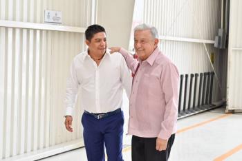 El Gobernador de San Luis Potos&iacute; da la bienvenida al Presidente L&oacute;pez Obrador y destaca avances en salud