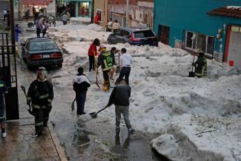 El ej&eacute;rcito mexicano llega a puebla para apoyar tras intensa granizada