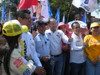 Daniel Ordoñez cierra campaña en Iztacalco con respaldo de Santiago Taboada