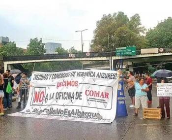 Protestas en Miguel Hidalgo por nueva sede de la Comar