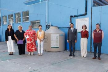 Instalación de sistemas de captación de agua en escuelas públicas registra avance del 99%, destaca Batres