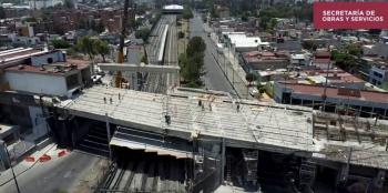 Concluye montaje de nuevas trabes en la estaci&oacute;n Pantitl&aacute;n de la L&iacute;nea 9 del Metro