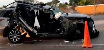 Joaqu&iacute;n D&iacute;az Mena candidato a gobernador de Yucat&aacute;n sufre accidente automovil&iacute;stico