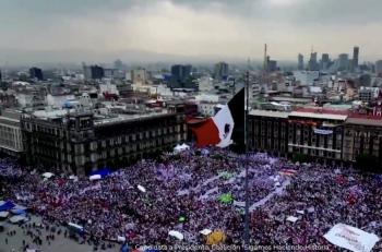 Aunque oposici&oacute;n plantee que 2 de junio se juega la democracia, &eacute;sta siempre ha estado del lado de la 4T, asegura Claudia