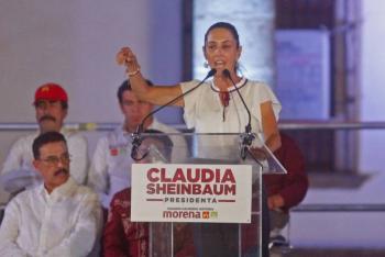 Claudia Sheinbaum inicia su discurso de cierre de campa&ntilde;a con mensaje de esperanza y compromiso