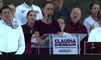 El neoliberalismo qued&oacute; en el pasado, asegura Claudia Sheinbaum en el Z&oacute;calo capitalino