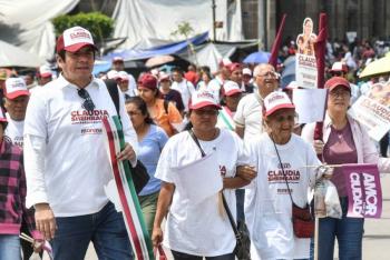 El Z&oacute;calo Capitalino se llena para el cierre de campa&ntilde;a de Claudia Sheinbaum