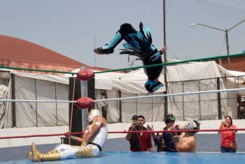 Lucha libre promueve la participaci&oacute;n electoral en Veracruz