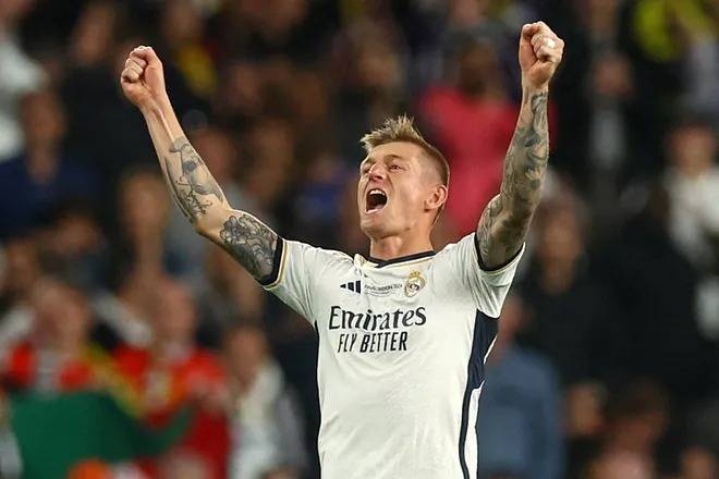 Toni Kroos se despide del Real Madrid como campeón de la Champions League.