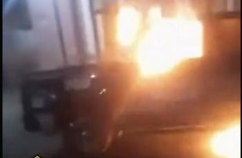 Incendian patrulla en Ciudad Cerd&aacute;n, Puebla, por presunta compra de votos