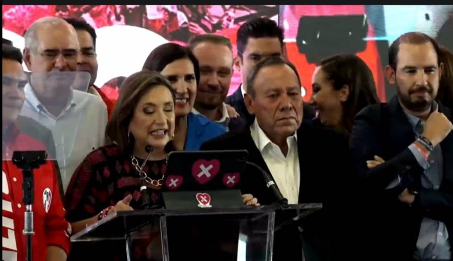 Xóchitl se dice triunfadora y llama a AMLO en respetar los resultados