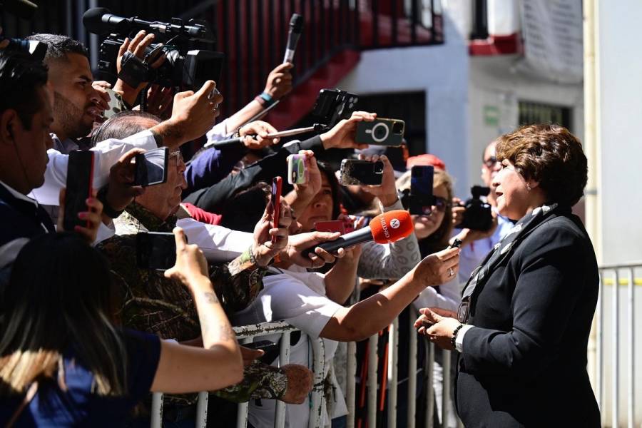 Votación en Edomex está en orden; Delfina Gómez emite voto en Texcoco
