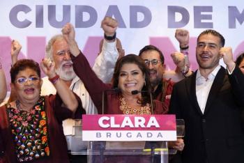 Clara Brugada lidera encuestas de salida para la jefatura de Gobierno de la CDMX