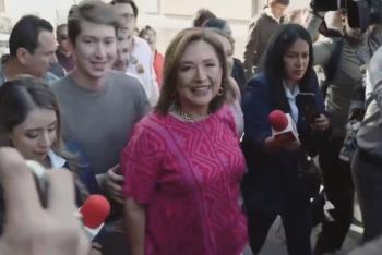 “No estoy nerviosa”: Xóchitl Gálvez acude a votar
