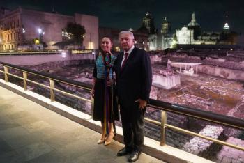 “El pueblo de M&eacute;xico est&aacute; bendito”: mensaje de AMLO a Sheinbaum