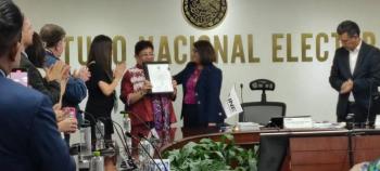 Ernestina Godoy recibe constancia de mayor&iacute;a como Senadora por la Ciudad de M&eacute;xico