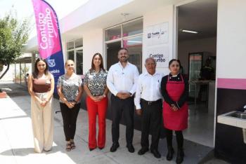 Ayuntamiento inaugura desayunador escolar en Bosques de Manzanilla
