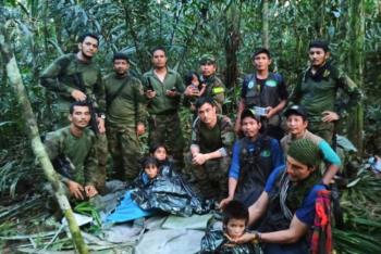 Colombia conmemora primer aniversario del rescate de cuatro ni&ntilde;os perdidos en la Amazon&iacute;a