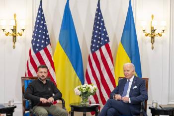 Biden y Zelenski refuerzan colaboraci&oacute;n entre Estados Unidos y Ucrania