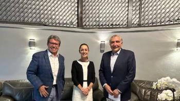 Ricardo Monreal, Ad&aacute;n Augusto L&oacute;pez y Arturo Zald&iacute;var dialogan con Claudia Sheinbaum sobre Reforma del Poder Judicial