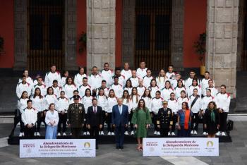 AMLO abandera selecci&oacute;n mexicana de Juegos Ol&iacute;mpicos Paris 2024
