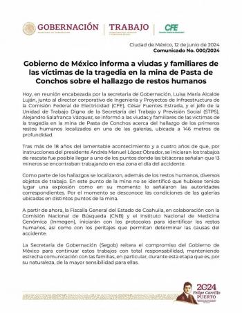 Encuentra hallazgo de restos humanos en mina de Pastos de Conchos