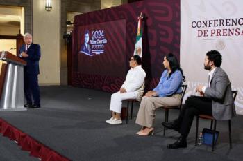 AMLO y Sheinbaum van a Pasta de Conchos; podr&iacute;a heredar continuaci&oacute;n de b&uacute;squeda de mineros