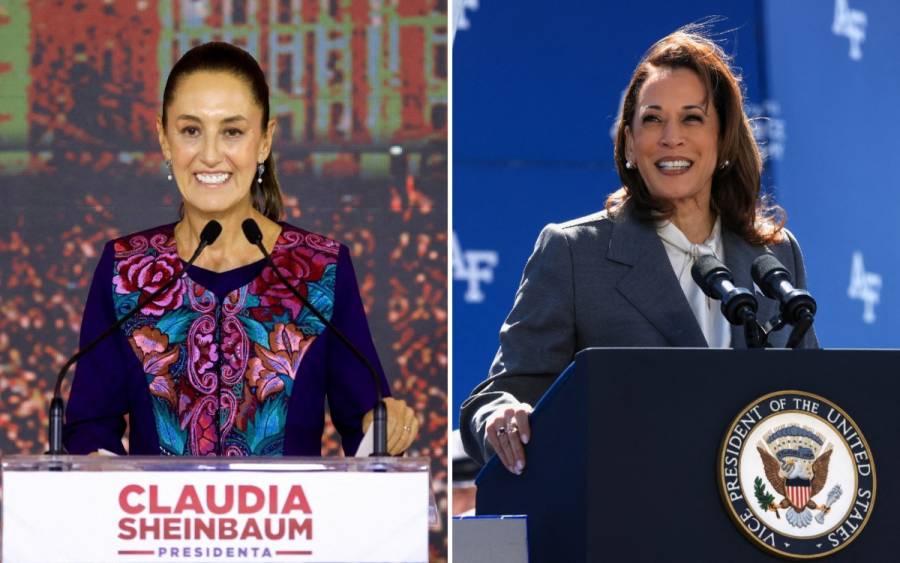 Sheinbaum y Kamala Harris dialogan sobre migración y drogas